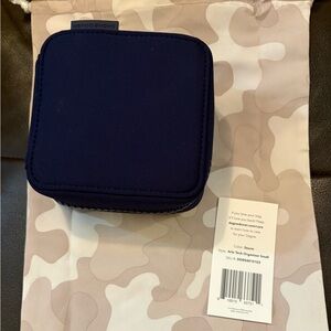 Dagne Dover Dark Blue Tech Pouch-small bnwt